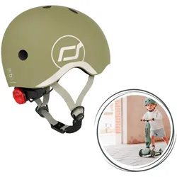 Scoot & Ride Baby Helm (XXS-S), Farbe: forest
