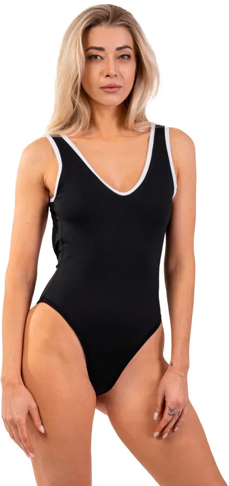 Badehose Nebbia  One-piece Swimsuit Black French Style 460 Black  M - Schwarz