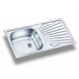 Quellmalz Victory 1 Becken reversibel Edelstahl 860 x 500 mm Handbetätigung