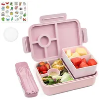 luxuskollektion Brotdose Kinder Lunchbox mit Fächern Auslaufsicher 1300ml 3er Set