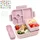 luxuskollektion Brotdose Kinder Lunchbox mit Fächern Auslaufsicher 1300ml 3er Set