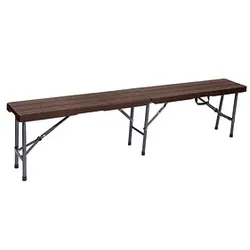 Garden Pleasure Sitzbank TABORA 304793 braun Kunststoff 180,0 cm