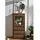 MASSIVMOEBEL24.DE Vitrine Toronto 70 x 40 x 145 cm Rot-braun
