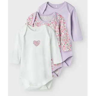 NAME IT 3er-Pack Strampler in Pastel LILAC 62