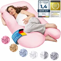 Smoothy Schwangerschaftskissen, Seitenschläferkissen, Lagerungskissen, Baby-Kissen & Stillkissen in U-Form