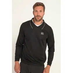 Herren Sweatshirt FLEXNAMIC® Golf Polokragen SCHWARZ XL