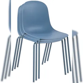 CLP Gartenstuhl Hardin 51 x 51 x 85 cm blau