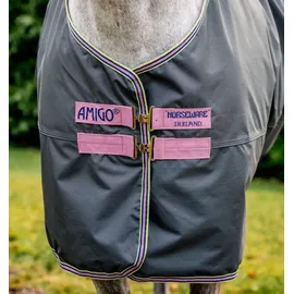 Horseware Amigo Hero Ripstop Lite 0g Turnout Decke wasserdicht Shadow/Rose & Navy, Horseware Deckengröße: 110 cm / 5`3