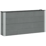 vidaXL Hochbeet 150 x 30 x 72 cm Grau