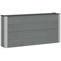 vidaXL Hochbeet 150 x 30 x 72 cm Grau