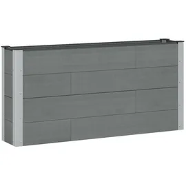 vidaXL Hochbeet 150 x 30 x 72 cm Grau