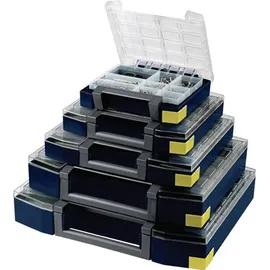 RAACO Sortimentskoffer Polycarbonat 354 x 55 x 323 mm blau 14 Fächer