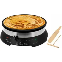 LITTLE BALANCE 8538 Celtic Chef Crêpes-Pfanne 3 in 1 Crêpes-Pfanne, Pfannkuchen, Plancha, XXL-Platte Durchmesser 33 cm, 1300 W, schwarz