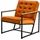 KAWOLA Sessel ARLY Velvet 70 x 80 x 80 cm Cognac