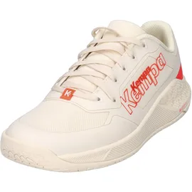 Kempa Hallen-Sport-Schuhe Kourtfly Three W in beige/fluo rot | Gr.: 7