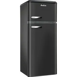 Amica KGC 15637 MS Retro-Kühl-Gefrierkombination (206 l, 1440 mm hoch, Schwarz)