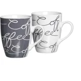 Flirt by R&B 6er Set Ritzenhoff & Breker Kaffeebecher Cornello 330 ml Porzellan Grau M (Medium)