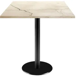 Restootab Tisch Rome 70x70cm - Modell weißer Mond