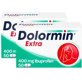 Dolormin Extra 400 mg Ibuprofen bei Schmerzen und Fieber - DOPPELPACK 100 St