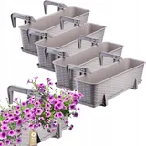 Kadax Balkontopf 60 x 17 x 15 cm Karamell