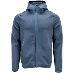 22586-608 Fleecepullover mit Kapuze, steinblau, S