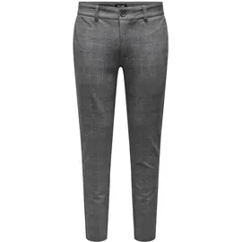 Only & Sons ONSMARK Slim Check Chino Hose Limestone 33 32