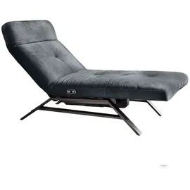 KAWOLA Relaxliege AMERIVA Polyester 80 x 110 x 158 cm Schwarz mit Kissen und Kopfteil