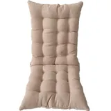 RUYICZB rutschfest Schaukelstuhlkissen Hochlehner Sitzauflagen Mit Krawatten Für Gartenmöbel Beständig Langlebig Verdickt Hochlehner Polsterauflage Hochlehner Auflagen 8Cm 95X40x8cm,Beige