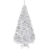 Costway Künstlicher Weihnachtsbaum Weiß 180 cm