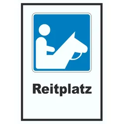 Reitplatz Schild A3 (297x420mm)