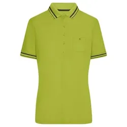 Damen Active Poloshirt JN701, acid-gelb/carbon, Größe XL - gelb - XL