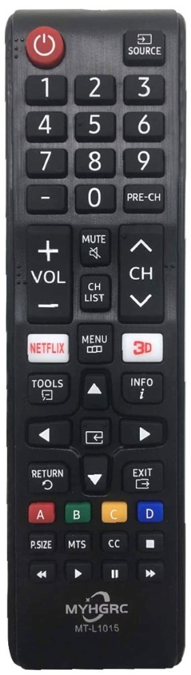 MYHGRC universal Fernbedienung MT-L1015 Remote Control für Samsung Smart TV