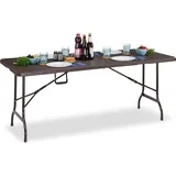 Relaxdays Relaxdays, Gartentisch + Balkontisch, Gartentisch (180 cm)
