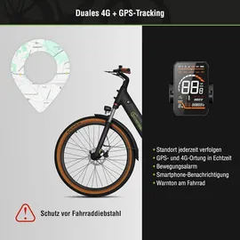 Sachsenrad E-SUV All Terrain E-Bike S5G Centro 2026 28 Zoll RH 54 cm Unisex schwarz