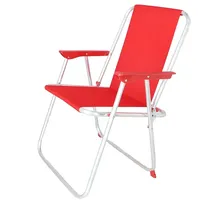 Wellhome Strandstuhl Klappbar Rot