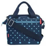 KLICKfix Roomy mixed dots blue – Erwachsene Lenkertasche, Blau, 24x22x13cm