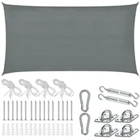 Tectake tectake® Sonnensegel, verschiedene Größen, HDPE mit 185 g/m2