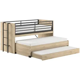 Vipack Halbhochbett SAM 90 x 200 cm Eiche braun