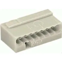 50St. Wago 243-308 Micro Dosenklemme 8X1 qmm lichtgrau