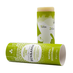 Ben & Anna Badezimmer-Set Deodorant Persian Lime, (1-St), Zertifizierte Naturkosmetik