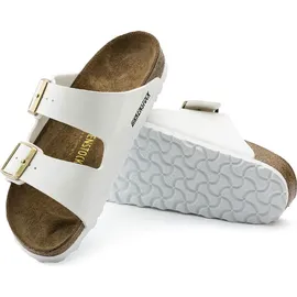 Birkenstock Arizona Birko-Flor Lack schmal patent white 40