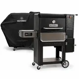 MasterBuilt Gravity Series 1050 Grill, Schwarz & ® - Wetterschutzhülle Gravity Series 1050 Digitaler Holzkohlegrill + Smoker