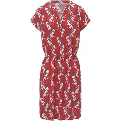 Kleid überschnittener Schulter Peter Hahn rot, 44