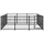 vidaXL Hundezwinger 8,47 m2 Stahl Schwarz
