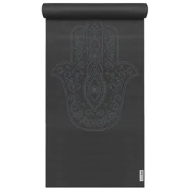 Yogistar Yogamatte Basic Art Collection Hand of Fatima zen black