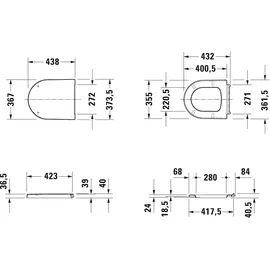 Duravit ME by Starck Compact Weiß