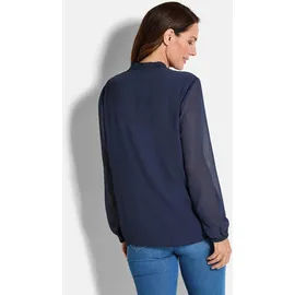 GOLDNER Chiffonbluse Blau 24