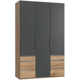 WIMEX Level 150 x 236 x 58 cm Plankeneiche Nachbildung/graphit mit Schubladen