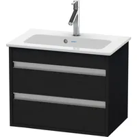 Duravit Waschtischunterschrank Ketho Compact 60x38,5cm, Ei sw, 2 Schubk.,