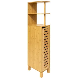 5five simply smart Badezimmerschrank braun - badezimmermöbel sicela, 120x19cm aus Bambus